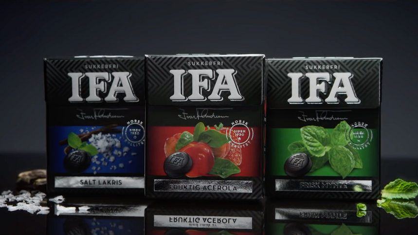 IFA "Sukkerfrie pastiller - ny smak"